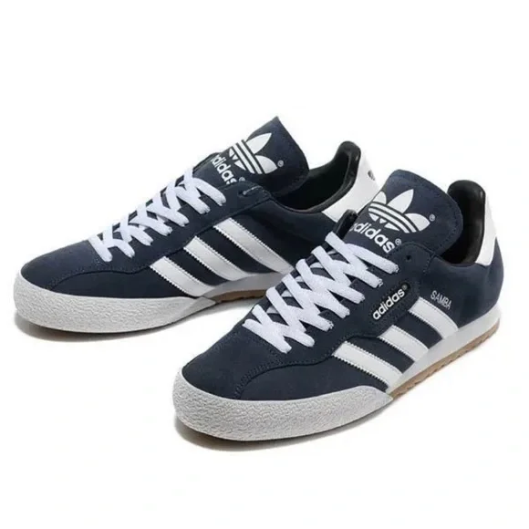 Adidas Navy/white OG Samba sneakers 7.5 - Picture 1 of 7